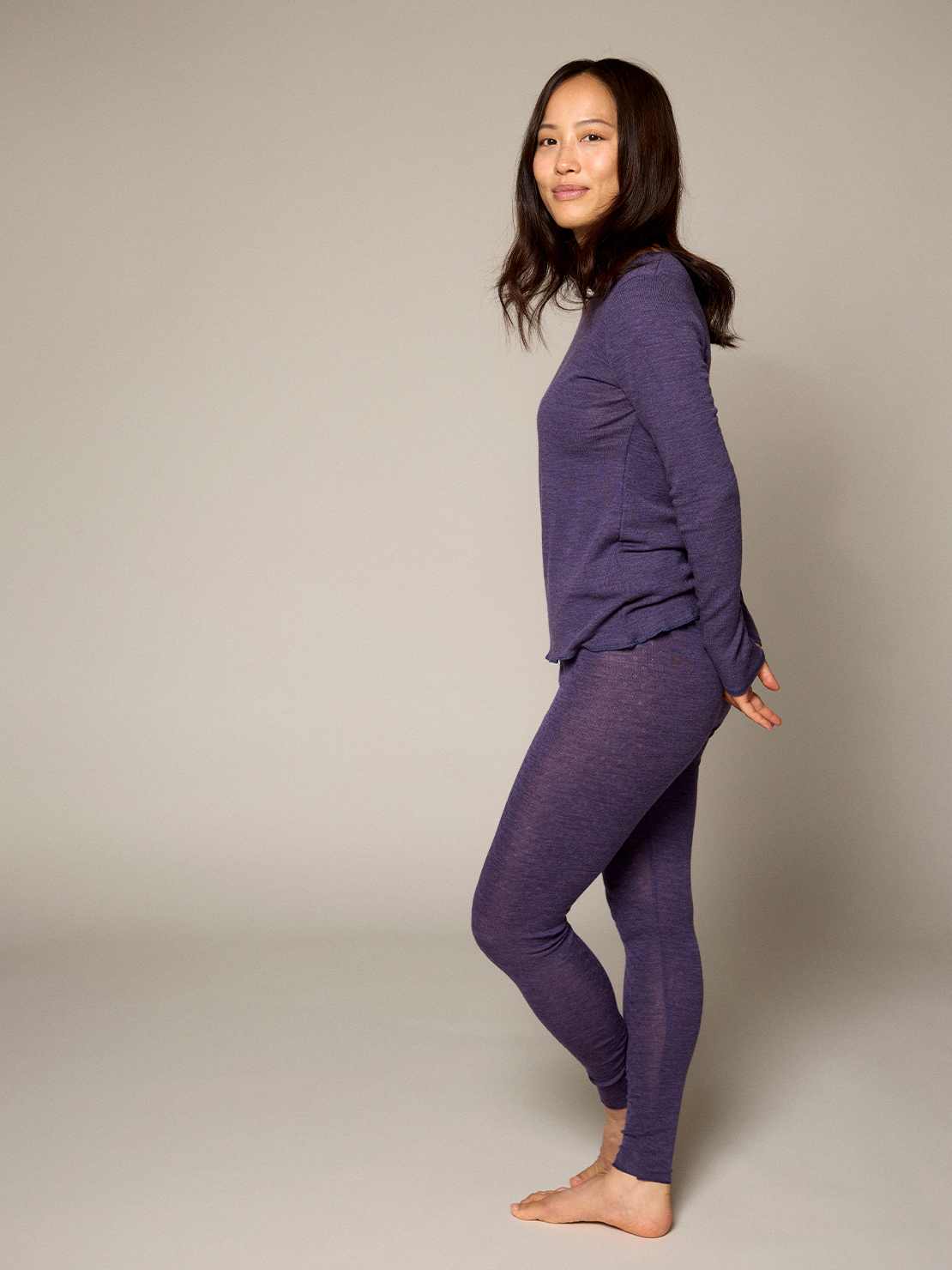 Leggings eyelet merino